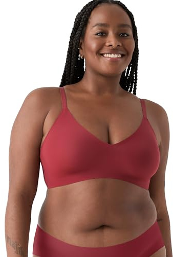 True & Co Damen True Body Triangle Lace Racerback BH, Garnet red, Medium
