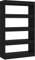 HETFTJN Ordnerregal Bücherregal Schmal Bookshelf Kleines Regal - Bücherregal/Raumteiler Schwarz 80x30x135 cm Holzwerkstoff für Wohnzimmer Living Room Büro Esszimmer