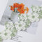 XCSJ 3 Yard 5.5 cm Breite Spitzenborte Blumen Zierband Spitzenband Zierborte zum Naehen Stickerei Borte Borten und Bänder zum Nähen, Kleidung, Handwerk, Hochzeit Deko (Grün)
