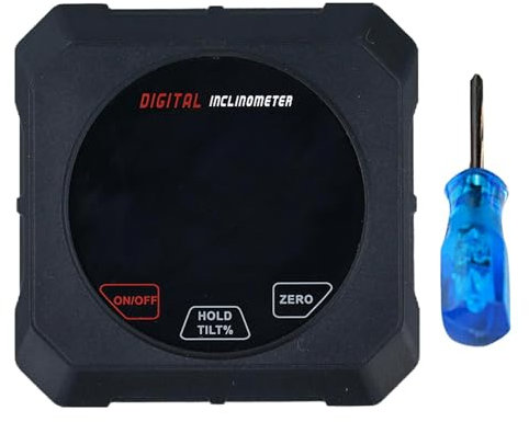 Winkelmesser für Tischkreissäge, Gehrungsmesswerkzeug, Neigungsmesser, Schrägwürfel | Digitaler Winkelmesser mit Magnetfuß für Holzbearbeitung und Bau, Retro