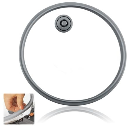 Lot de 2 pièces de rechange pour autocuiseur WMF, joint d'étanchéité de 22 cm et joint de signal de cuisson, en silicone, compatible avec les autocuiseurs WMF Perfect & Perfect Plus, 2,5 l - 8,5 l