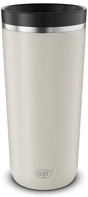 alfi ISO COFFEE MUG PRO, beige matt, Isolier-Trinkbecher 0,38 l, Coffee to Go Becher, Thermobecher Edelstahl, spülmaschinenfest, BPA-frei, hält 6h heiß & 12h kalt, Becher für unterwegs