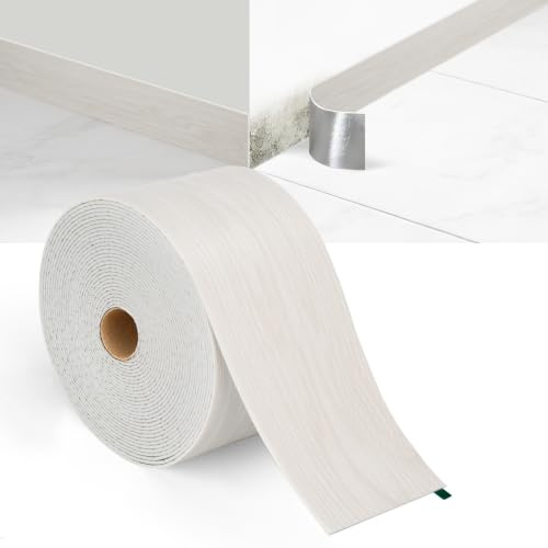 Plinthe souple autocollante flexible en PVC imperméable 10 m pour cuisine et salle de bain, largeur 10 cm