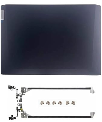 WANGHUIH Tapa trasera LCD + bisagras de pantalla LCD de 15.6 pulgadas compatible con laptop Lenovo Ideapad Gaming 3-15IHU6 3-15ACH6