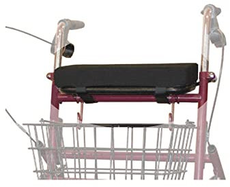 Werkmeister Rollatorkissen für Rollator, 38x16x3 cm, Schwarz, Metall, Erwachsener