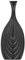 Vase Décoratif de Forme de Cruche fabriqué en Céramique Noire de 39 cm de Hauteur au Style Moderne Beliani