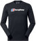 Berghaus Men's Organic Big Classic Logo Long Sleeve T-Shirt, Black, XXL