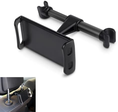 MAGIC SELECT Supporto poggiatesta auto per tablet o cellulari da 4,7 a 11 pollici. Supporto per tablet auto con rotazione a 360° e cuscinetti in silicone antiscivolo.