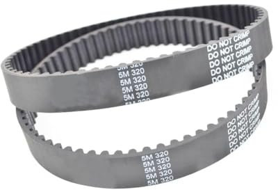 Sankuai 2 Stück Zahnriemen 320-5m 64 zähne, Breite 12 Mm, 64 Zähne, Zahnriemen 320-5m 12mm, Zahnriemen Htd 5M-320-12