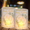 Lot de 12 photophores décoratifs pour le 50ème anniversaire, Décoration de table d'anniversaire pour homme et femme, 50 ans, inscription « Schön dass du da bist », convient pour bougies chauffe-plat