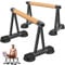 Dolibest Liegestützgriff, 2 Stück Parallettes Liegestützständer Pushup Bar Handstand Calisthenics Geräte mit Schaumstoffgriff für L-Sit/Dip Bar/Bodybuilding/Home Gym Bodentraining, 30.5cm Höhe/Schwarz