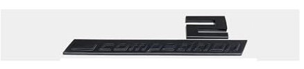 yzw6688 Neues Giossy schwarzes 3D-ABS-Emblem M1 M2 M3 M4 M5 M6 M8 Competition ABS-Emblem Thunder Edition, kompatibel mit G30 G32 G15 Kofferraum-Abzeichen-Aufkleber (Color : M2 Competition, Size : Gl