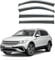 BICUP Windabweiser für VW Tiguan Allspace(7seat) MK2 2017-2020 2021 2022 2023, Windabweiser Regenabweiser, Auto Seitenfenster Visier Abweiser Auto Zubehör, 4 Stück