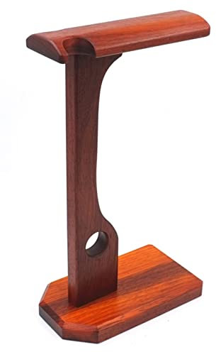 Kopfhörerhalter, Handgefertigter Kopfhörerständer, multifunktionaler Kopfhörerhalter aus Holz, Walnuss/Palisander/rote Birnenblume/Kopfhörer-Headset-Ständer, Schreibtisch-Display-Regal Kopfhörerstände