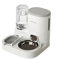 Kznifmk Pet Automatic Feeder 2 in 1 Dog Cat Food Container Water Fountain Large Capacity Stainless Steel Pet Feeding Bowl Pet