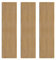 Acoustic Slat Wall Panels x 3 Oak Luxury 3D Wood Veneer Modern Decorative Feature Media Slatted Panelling Interior Wall Ceiling 2400 x 600mm Felt Backing Sound Absorbing Easy Installation Fixing Kit