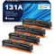 131A Toner mit Chip Kompatibel für HP 131X CF210X 131A CF210A Toner für HP Laserjet Pro 200 Color MFP M276nw M276n M251n M251nw M276 CF211A CF212A CF213A Toner (4er-Pack)