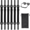 Glasses Strap - 6 Pcs Anti-slip Glasses Strap, Adjustable Sports Sunglasses Cord, Eyewear Retainer, Glass Band with Bag, Glass Neck Strap for Men, Women and Kids Running, Camping, Reading (black)