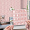 Hixingo Azulejos Adhesivos Cocina, 20 Piezas Autoadhesivos Baldosas Adhesivas Pared Cocina Relieve Efecto Pared Mosaico 3D, PVC Impermeable Azulejos Baño (Rosa Claro,20x20cm)