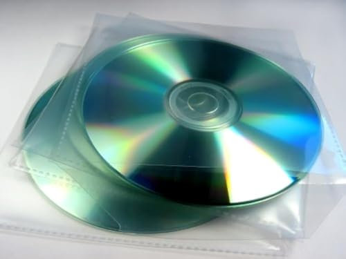 PVC CD Sleeve with Flap - (Pack of 100) - 120 Micron.