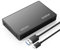 ORICO 3.5 External Hard Drive Enclosure SATA III to USB3.1 Type C for HDD Tool-Free Installation Supports UASP and 20TB Drives - Black