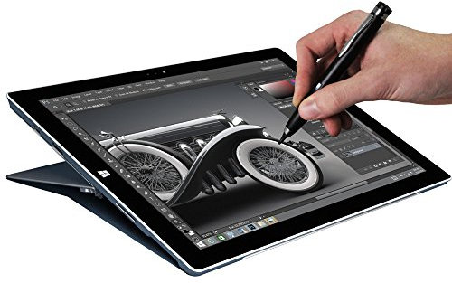 Navitech Matt Black Fine Point Digital Active Stylus Pen Compatible With Huawei Honor Play Tablet