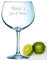Grand verre à gin genévrier 72 cl avec nom personnalisé gravé au laser