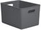 Tatay Storage Box Baobab, 22L Capacity, Polypropylene, BPA free, Anthracite Grey. Measures 29.4 x 38.5 x 23 cm