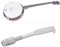 24 Stücke Banjo Haken, 5,4-6,4 cm Länge Einstellbare Banjo Haken Banjo Gitarre Haken Halter Banjo Flache Haken Teile Zubehör (Silber), Spielzubehör