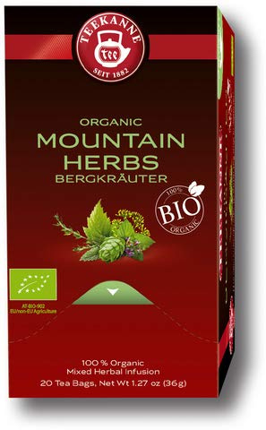 TEEKANNE Kräutertee Bio Bergkräuter, Beutel aromaversiegelt, 20 x 1,8 g, Sie erhalten 1 Packung mit 20 Beutel