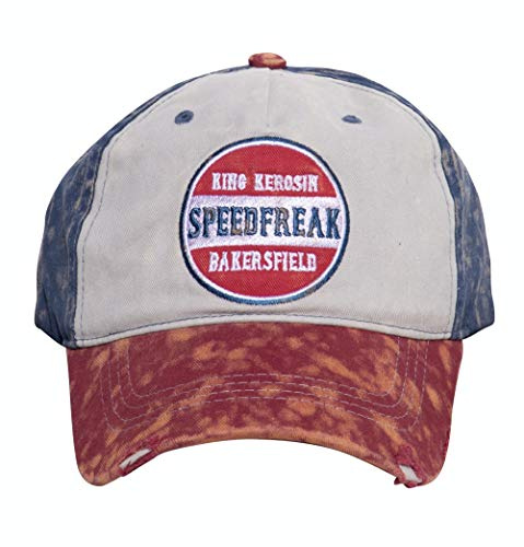 King Kerosin Herren Baseballcap | Enzymwash | Stickerei | Destroyed-Effekt Speedfreak