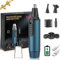 Tondeuse de nez rechargeable pour homme, Électrique, pour le nez et les oreilles,Étanchéité IPX7,Lames à double tranchant - Nettoyage facile