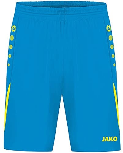 JAKO Herren Sporthose Challenge, Jako-Blau/Neongelb, L