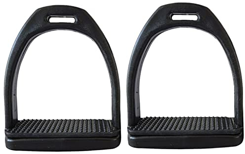 MOVKZACV Safety Stirrups,2Pcs Horse Riding Stirrups,Lightweight Wide Track Equestrian Stirrups Treads with Non-slip Rubber Pad,Equestrian Supplies for Childen/Adults(90 x 96 mm,for Childen)