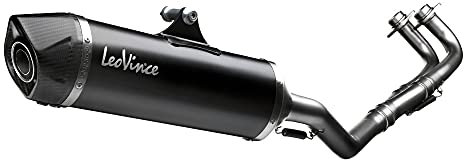 SILENZIOSO SCARICO MOTO MARCA LEO VINCI NERO T-MAX ABS 17 EURO 4