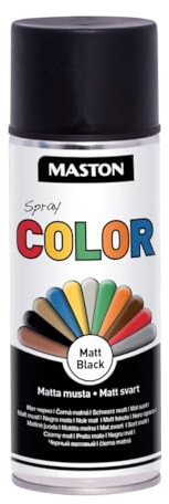 Maston Peinture aérosol 400 ml - Noir mat