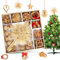 Strohsterne Christbaumschmuck，36-teiliges Weihnachtsbaumschmuck aus Stroh，Natürlicher strohstern Christbaum-Behang，Weihnachstbaum Schmuck Set，Enthalten Christbaumspitze Strohstern