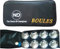 ND Sports French Boules Set (Deluxe) | CHROME IRON Balls Garden Game + Carry Bag