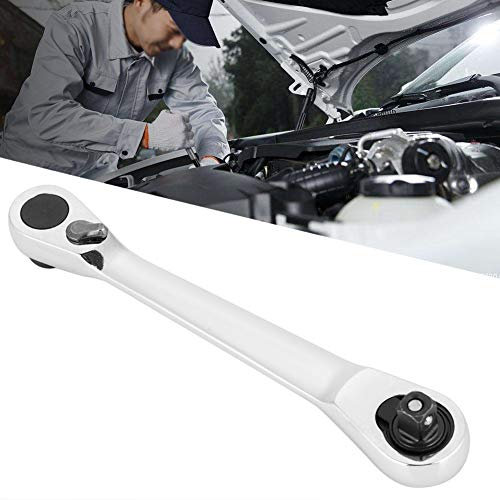 Ejoyous Clé à cliquet 1/4, Mini-outil de réparation de clé à douille à dégagement rapide Allen à poignée hexagonale Douille de Verrouillage à dégagement Rapide(130mm)