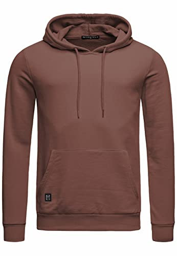 Red Bridge Herren Kapuzenpullover Hoodie Premium Basic Braun S
