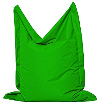MB MILLINDABAG Rechteckig Sitzsack für Kinder Jugendliche und Erwachsene Beanbag Sitzen & Liegen Indoor & Outdoor Gaminggeignet & bereits gefüllt Sitzkissen (Grün, XL - 145 X 180 cm)