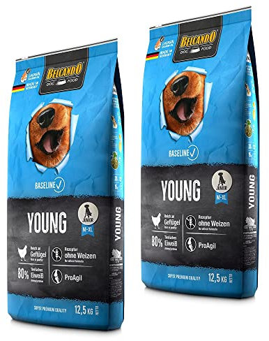 Belcando Young 2 x 12,5 kg Hundefutter ab einem Alter von etwa 4 Monaten