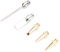 Dioche Gas Soldering Iron Tips, 5pcs Soldering Tips, HS-1115K Gas Welding Soldering Iron Replacement Tips Gas Solder Universal Accessories for All Kinds of Gas Soldering Irons