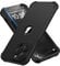 ORETECH 4 in 1 Case for iPhone 14 Pro Case, with [2 x Tempered Glass Screen Protector] [Camera Protection] [Military Grade Protective] Thin Slim Fit Rubber Bumper iPhone 14 Pro Phone Case - Black