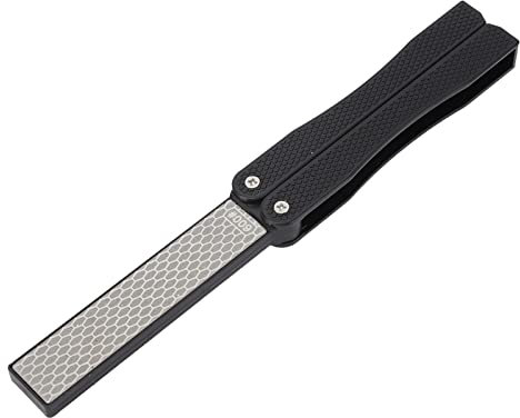 Knife Sharpener, Pocket Knife Sharpener Multipurpose Double Sided Folded Knife Sharpening Stone for Sickle Outdoor Knife Kitchen Knife