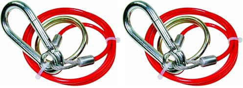 Maypole MP501 1m x 3mm Breakaway PVC Cable - Red (Pack of 2)