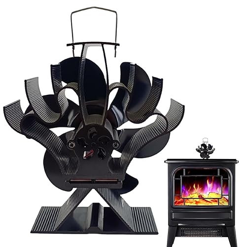 Hailerio Chimenea,Chimenea accionado por Calor para Aire Caliente - Equipo Invierno para el hogar para Estufa leña, Estufa leña, Chimenea, Estufa pellets