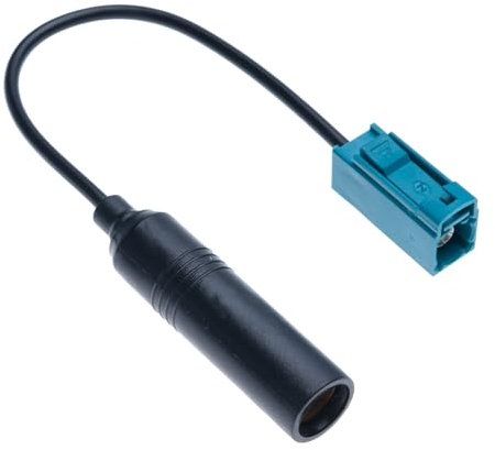 Adattatore Antenna Fakra Z a DIN Femmina per Autoradio DAB Car Stereo FM AM Radio Universale Cavo Compatibile con Pioneer Clarion Kenwood Alpine JVC Lettore Multimediale Ricevitore Connettore (15cm)