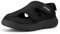 FitVille Extra Weite Sandalen Damen Diabetiker Schuhe Sommer Walking Schuhe Senioren Orthopädische Hausschuhe mit Klettverschluss für Geschwollen Füße,Schwarz,41 EU,Weit