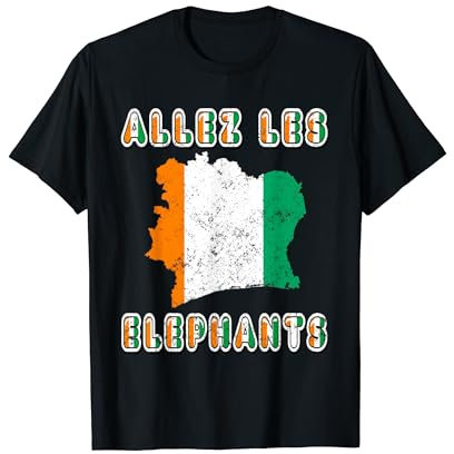 Drapeau Côte d'Ivoire Maillot de Pied Côte d'Ivoire 2024 T-Shirt